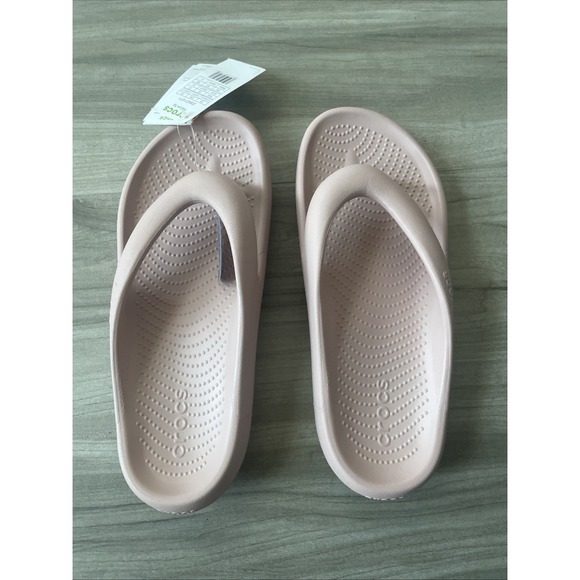 CROCS Other - Crocs Sandals M10/W12 Pink Clay Mellow Flip Flops Casual Comfort Pool Beach NEW